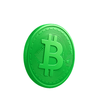 Tarjeta flotante que muestra datos y análisis del mercado de criptomonedas